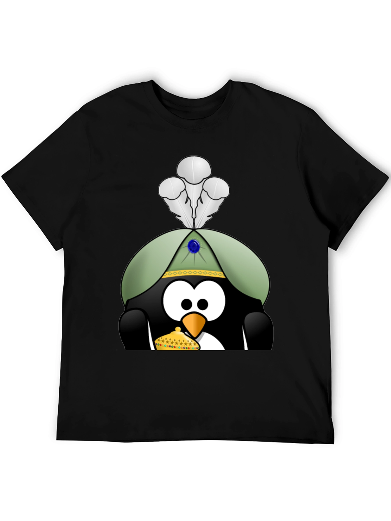 Penguin T-Shirt with Royal Hat & Crown