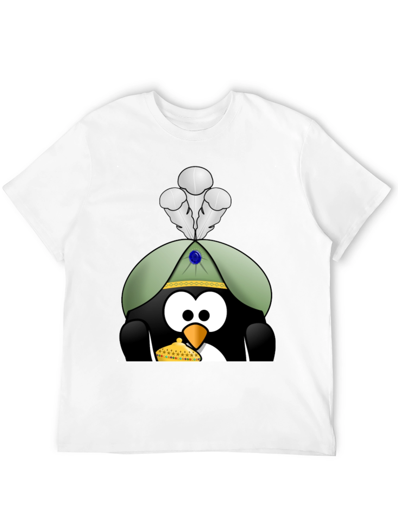 Penguin T-Shirt with Royal Hat & Crown