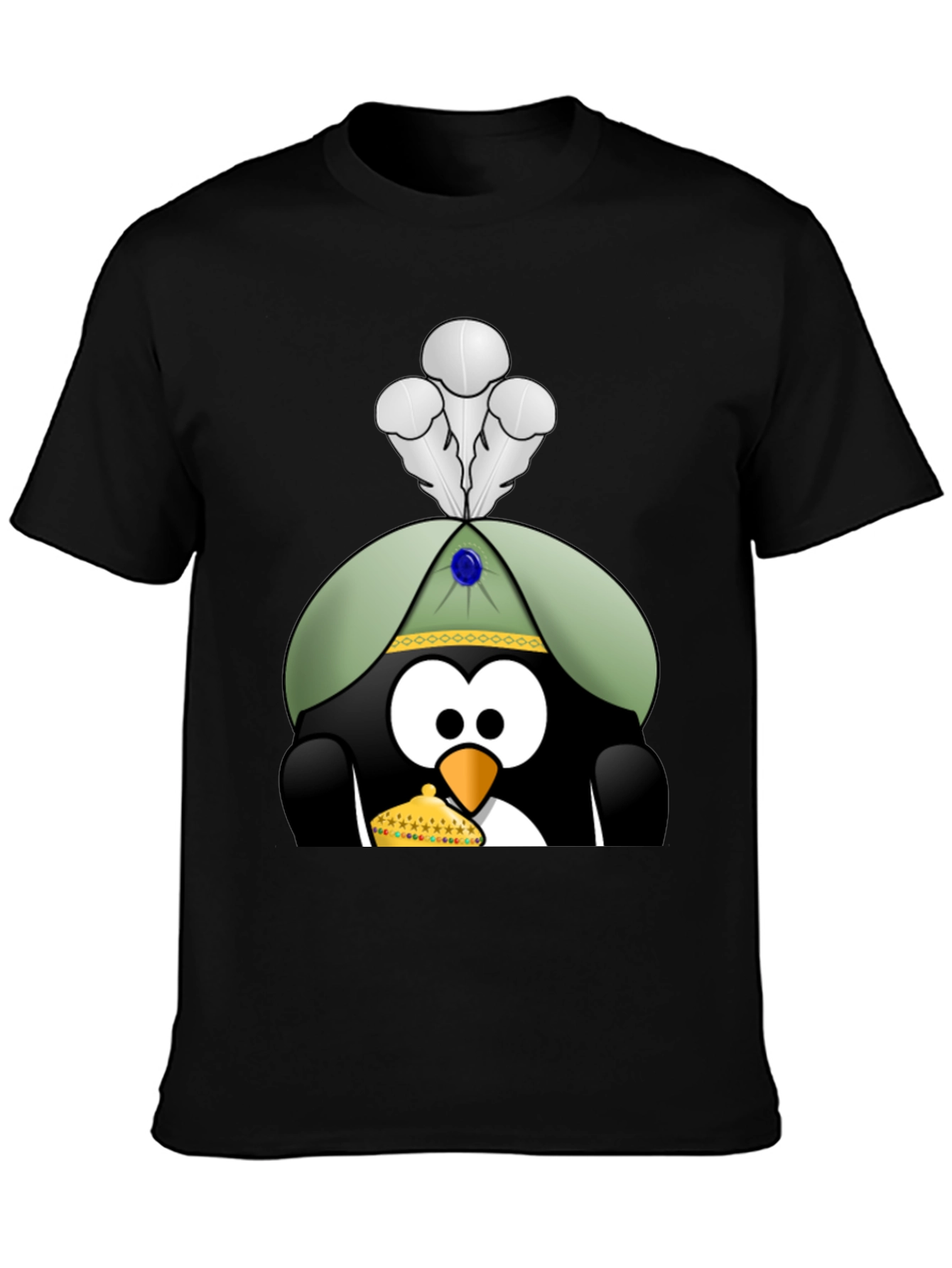 Penguin T-Shirt with Royal Hat & Crown