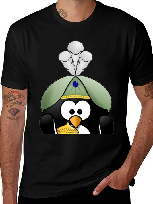 Penguin T-Shirt with Royal Hat & Crown