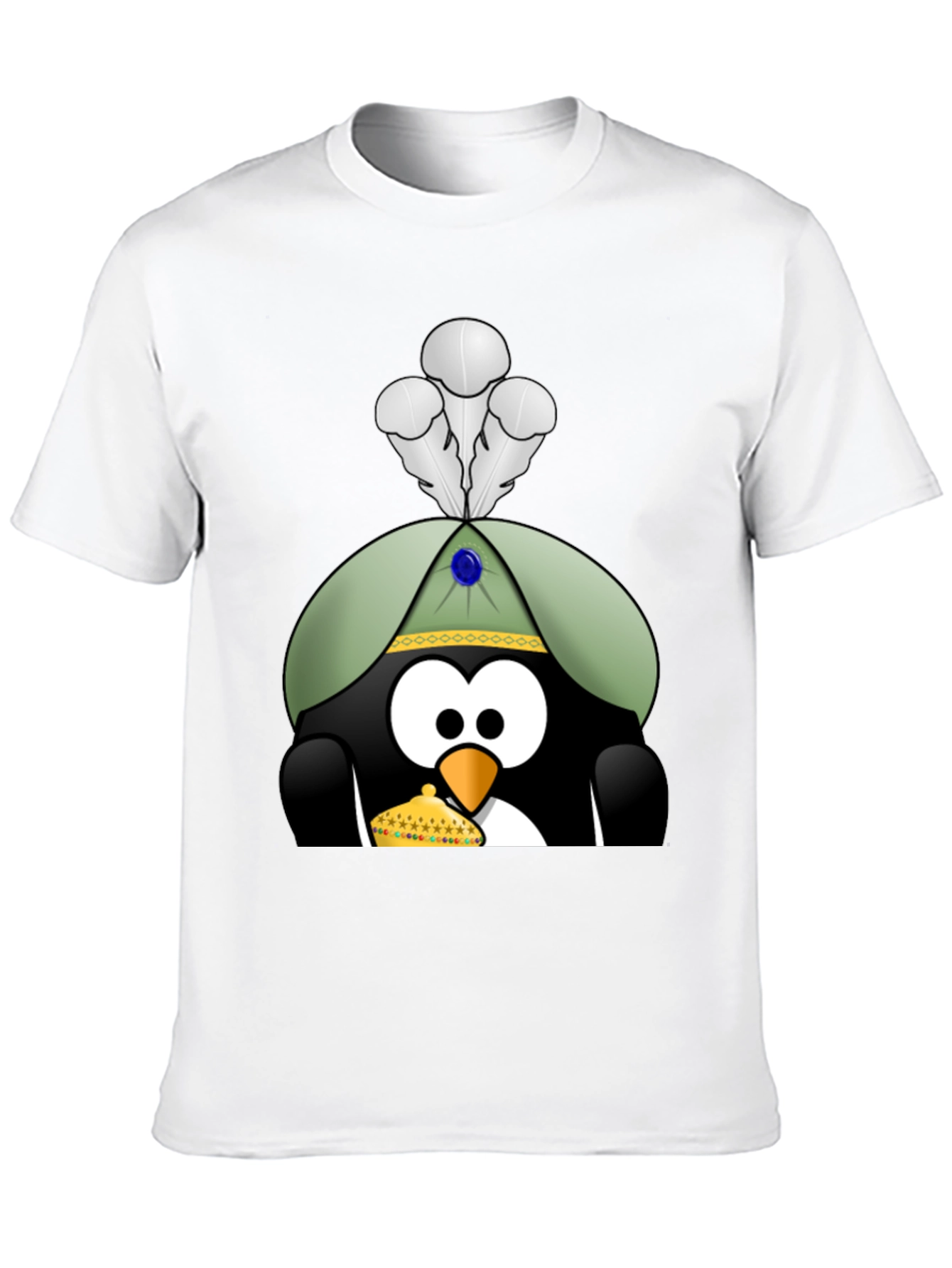 Penguin T-Shirt with Royal Hat & Crown