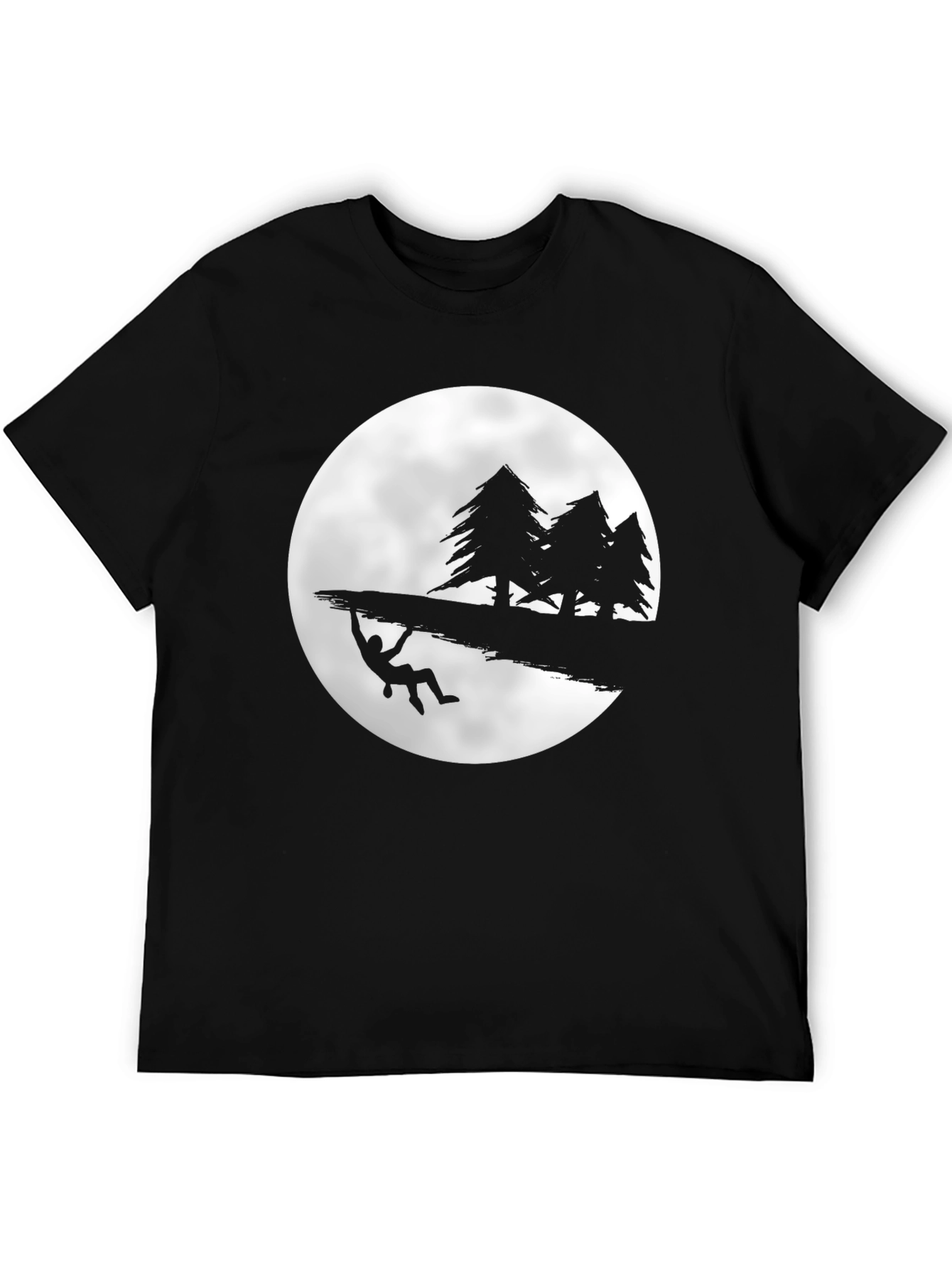Climber Moon Black Graphic Tee