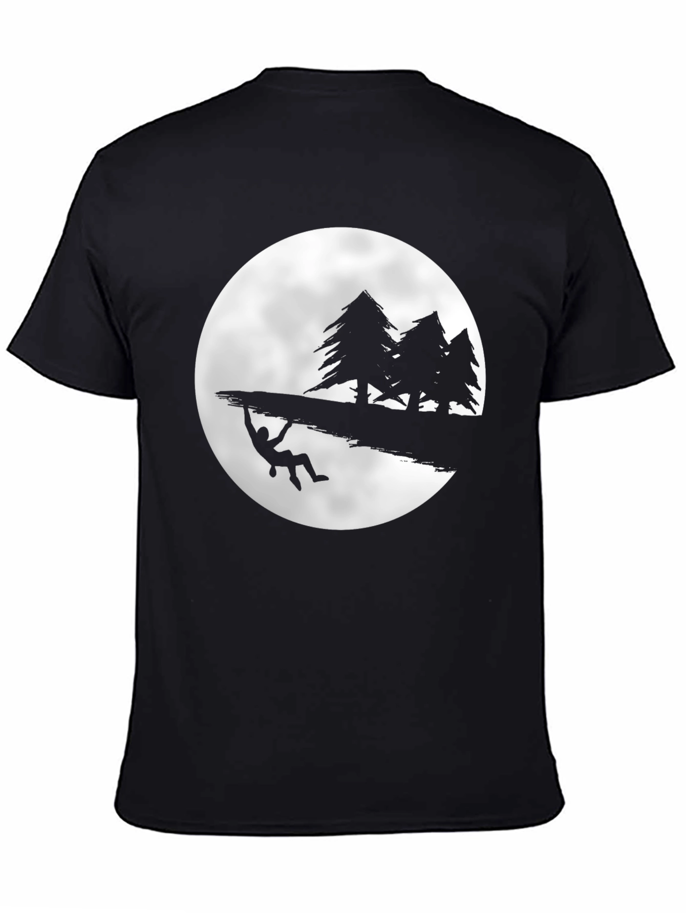 Climber Moon Black Graphic Tee