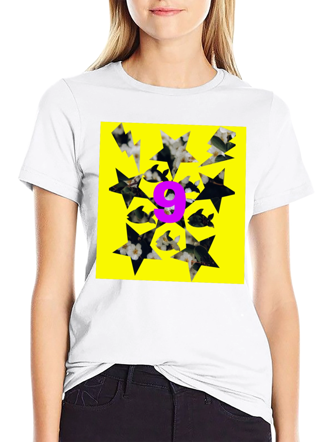 Graphic Tee - Nine Fish Star Yellow