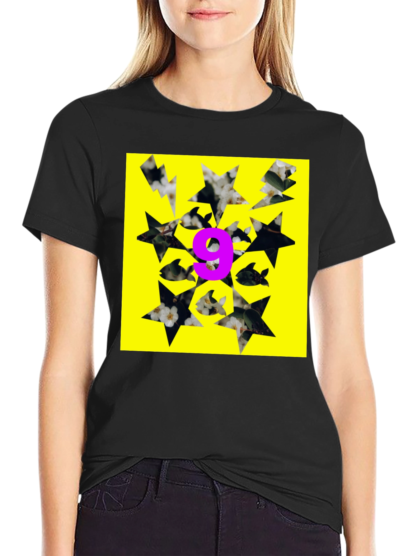 Graphic Tee - Nine Fish Star Yellow