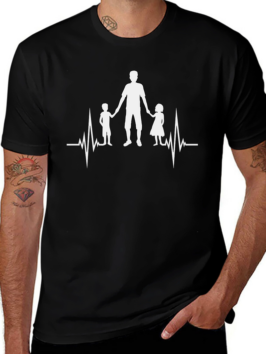 Dad Life Heartbeat T-Shirt - Fathers Day Gift