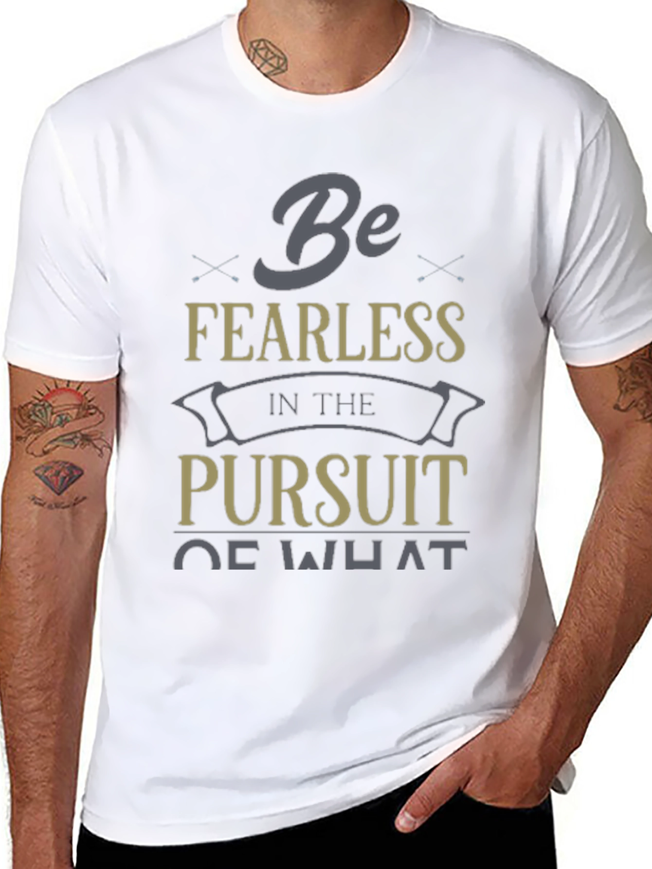 Be Fearless T-Shirt Inspirational Graphic Tee