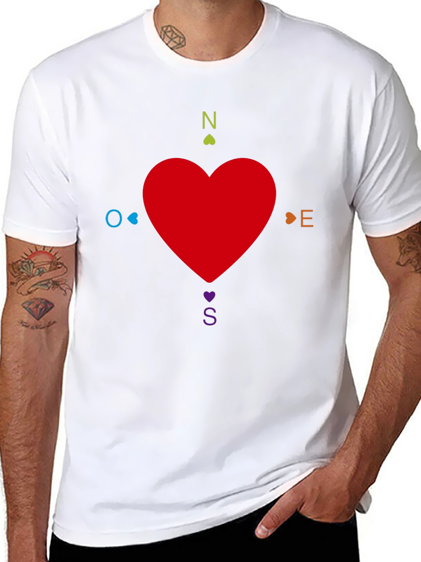 Love Compass T-Shirt - Find Your Way!