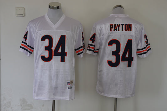 Men's Chicago Bears Walter Payton Mitchell & Ness White Legacy Replica Jerseys