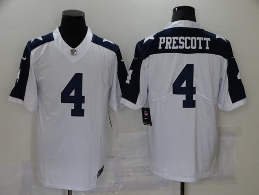 Men's Dallas Cowboys Dak Prescott #4 White Player Game Jerseys