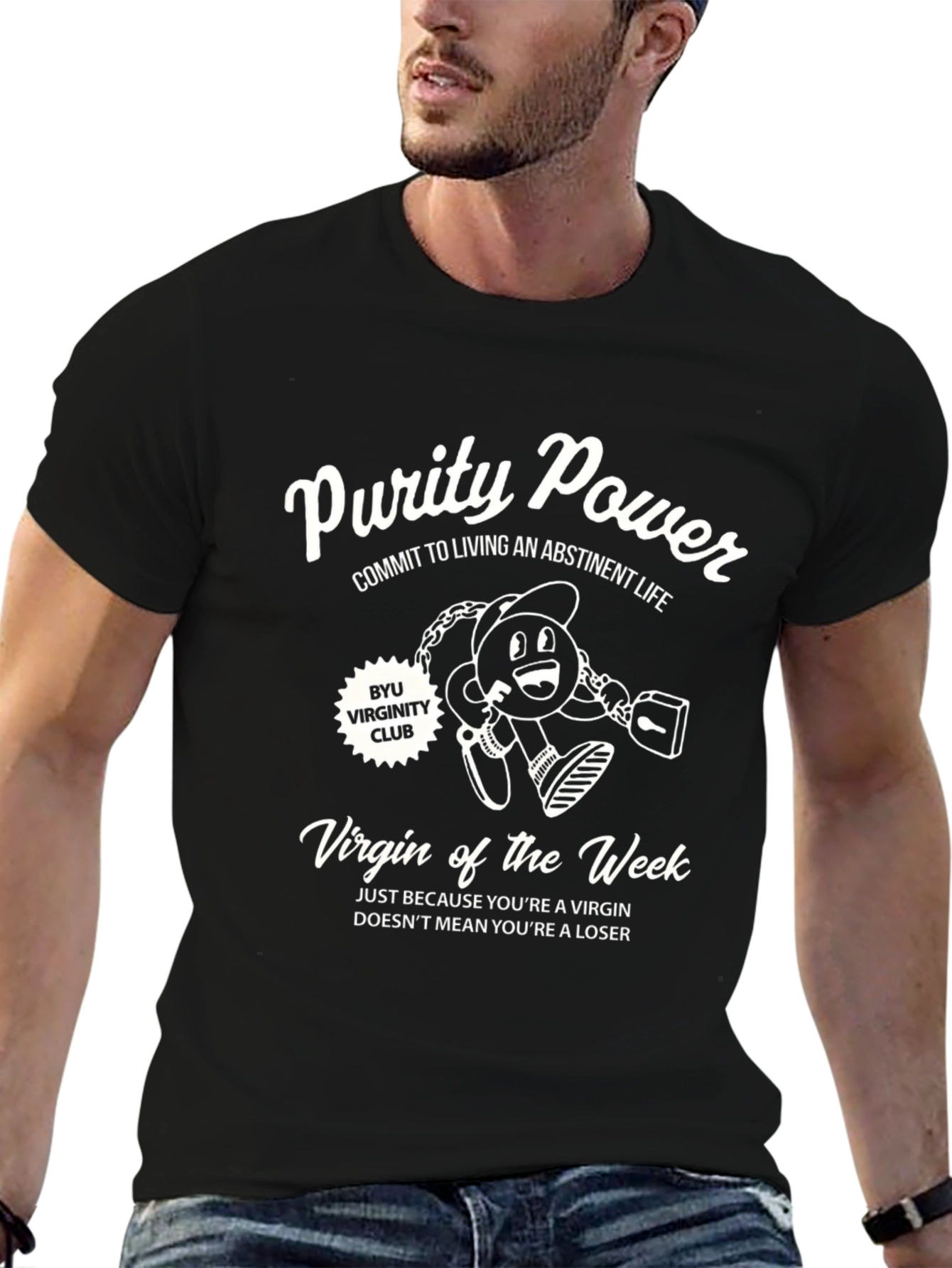 Purity Power T-Shirt Virginity Club Week Cotton Tee