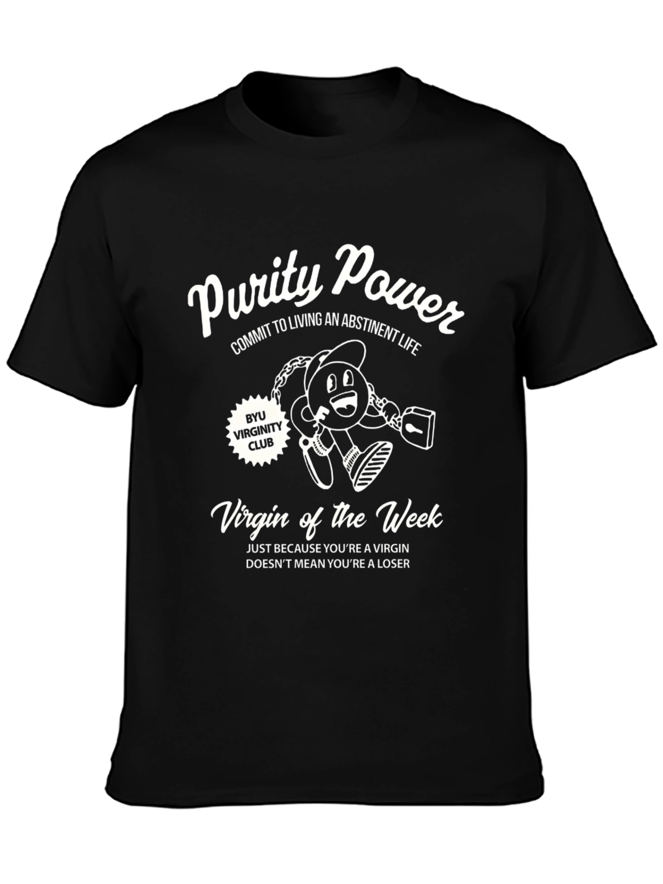Purity Power T-Shirt Virginity Club Week Cotton Tee