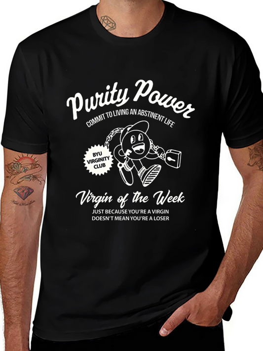 Purity Power T-Shirt Virginity Club Week Cotton Tee