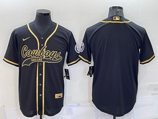 Men's Dallas Cowboys Black Blank Jerseys
