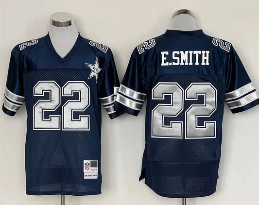 Men's Dallas Cowboys Emmitt Smith Mitchell & Ness Navy Legacy Replica Player Jerseys