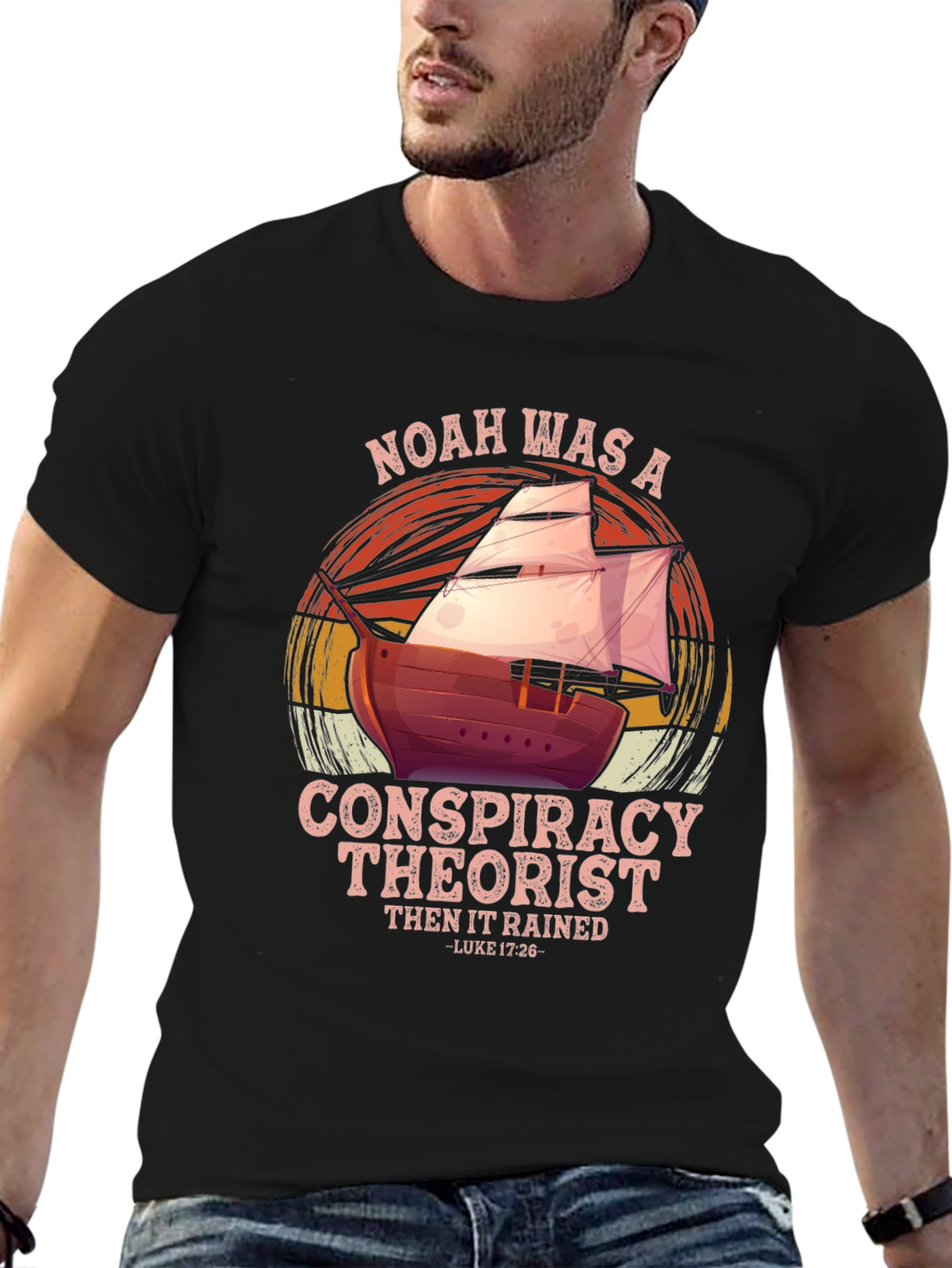 Noah Conspiracy Theorist Graphic T-Shirt