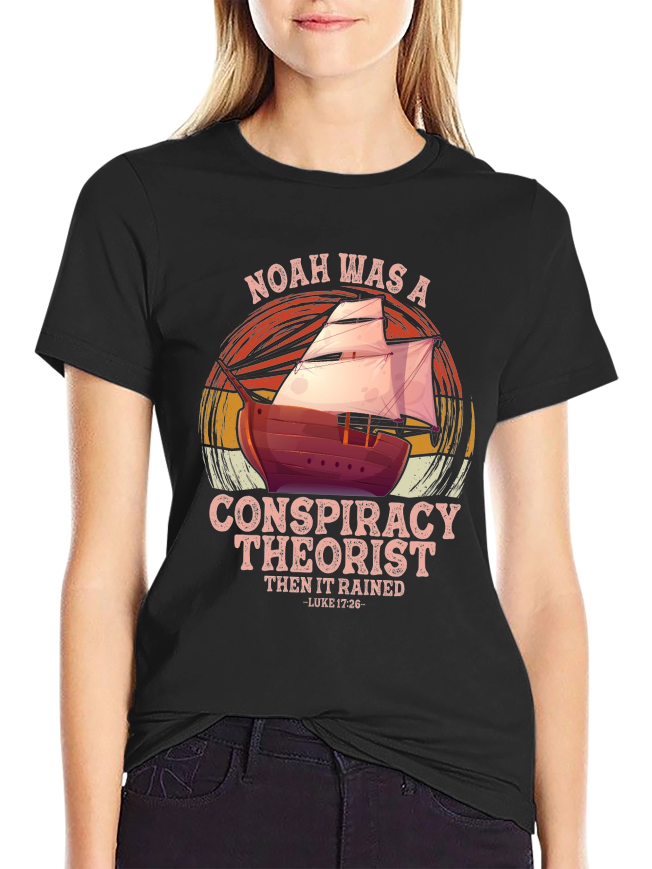 Noah Conspiracy Theorist Graphic T-Shirt