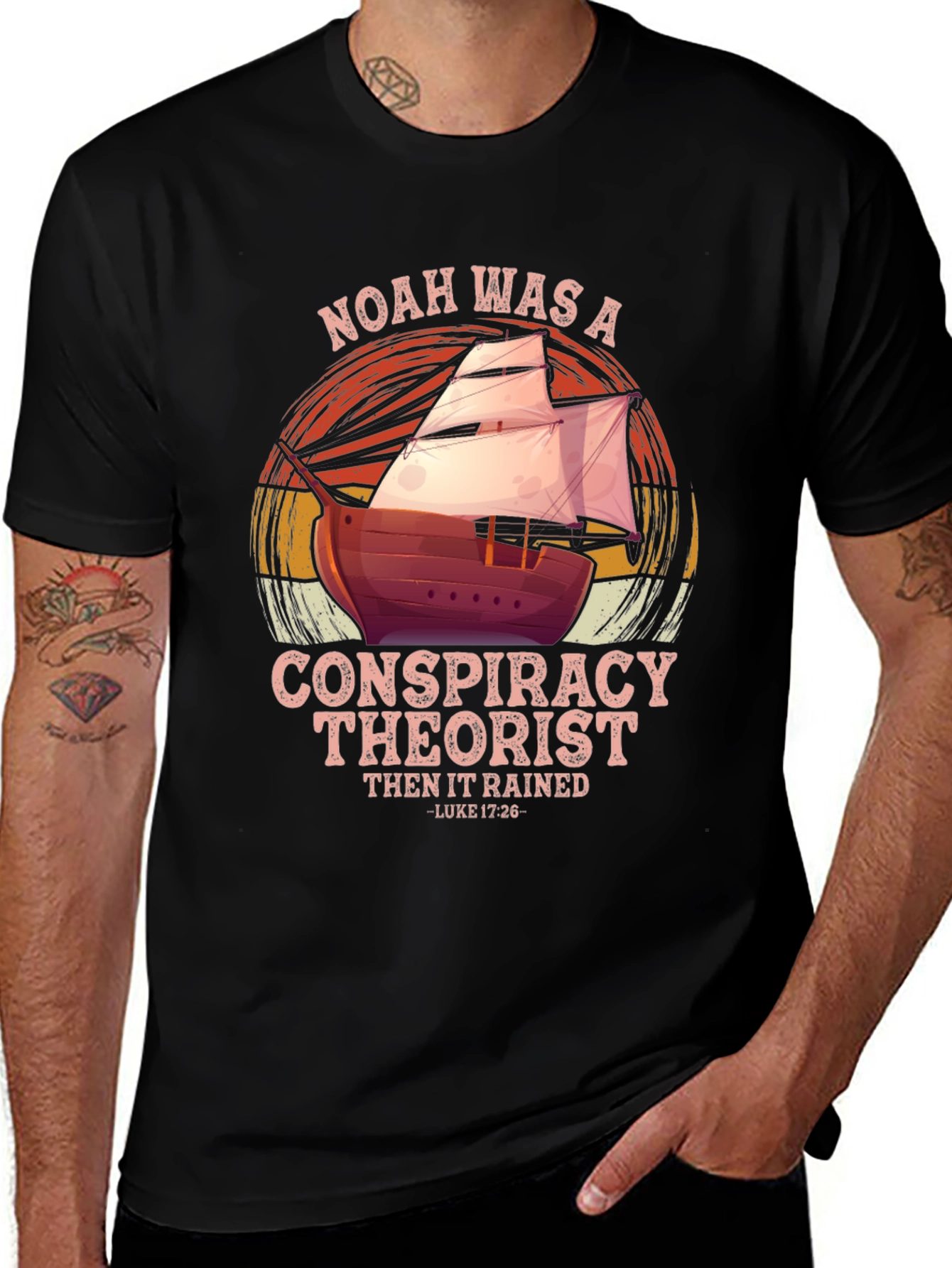 Noah Conspiracy Theorist Graphic T-Shirt
