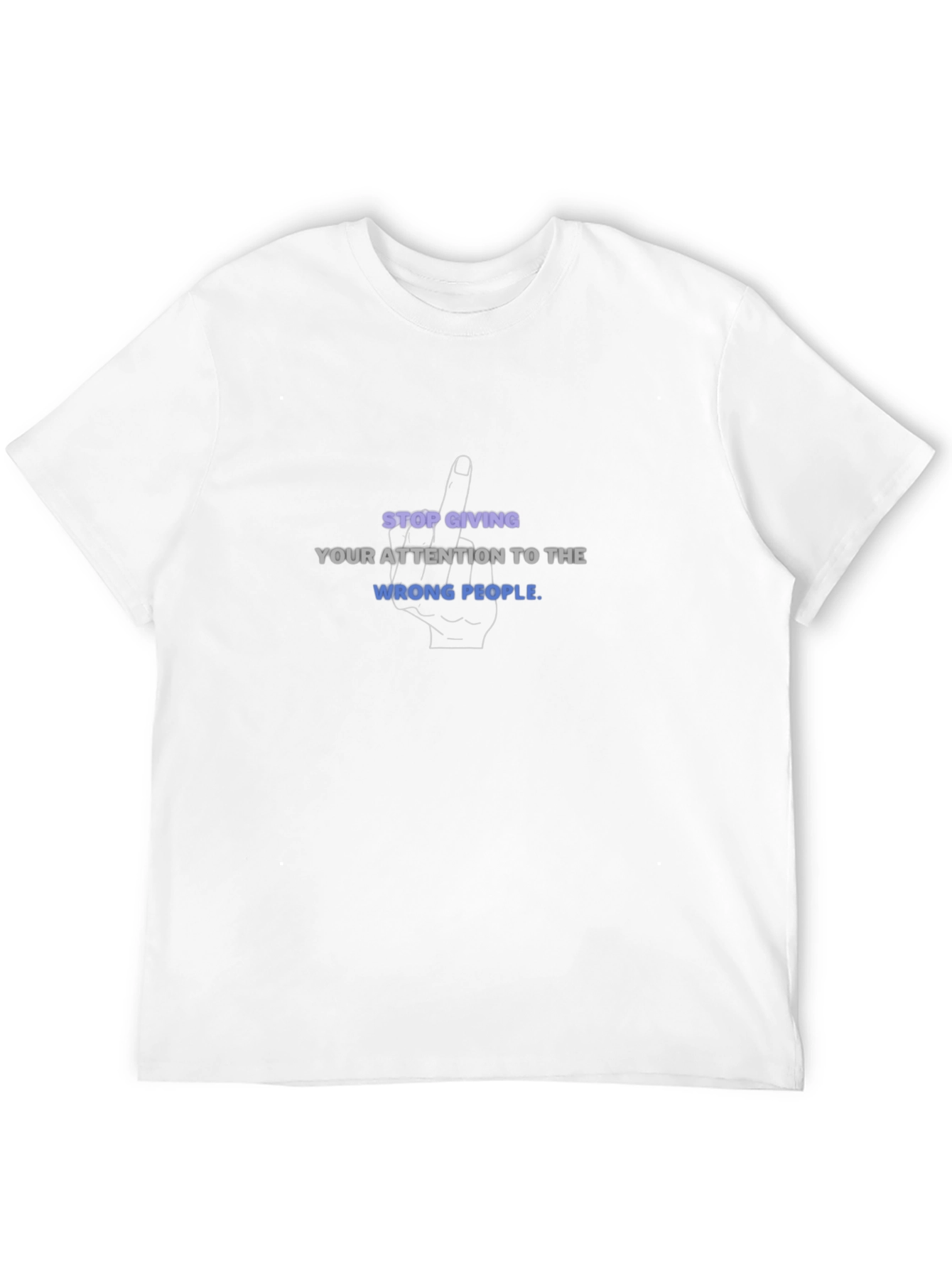 Attitude Black Graphic T-Shirt - Stop Giving...