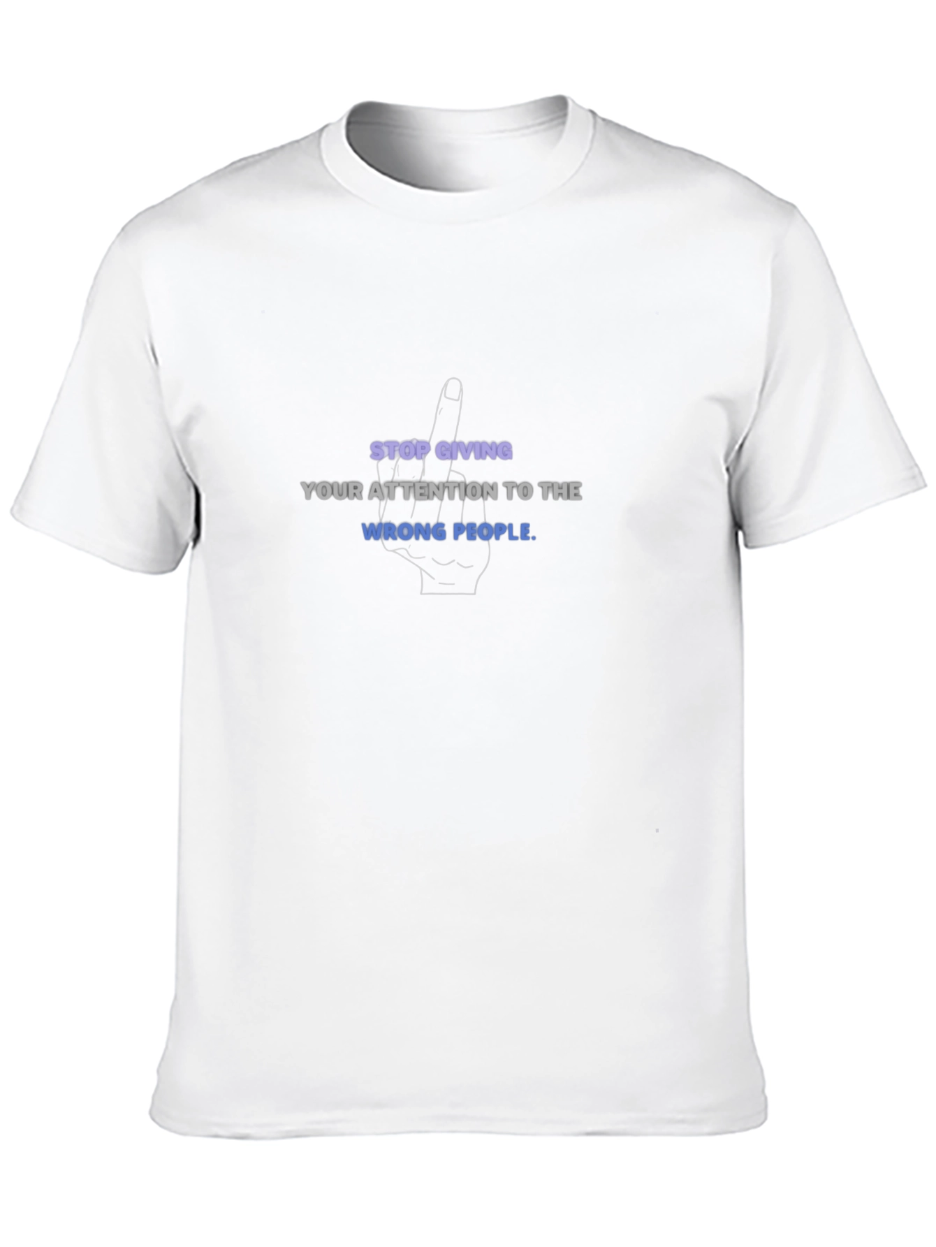 Attitude Black Graphic T-Shirt - Stop Giving...