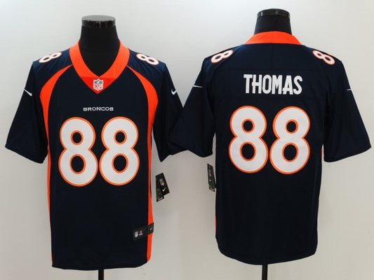 Men's Denver Broncos Demaryius Thomas #88 Navy Game Jerseys