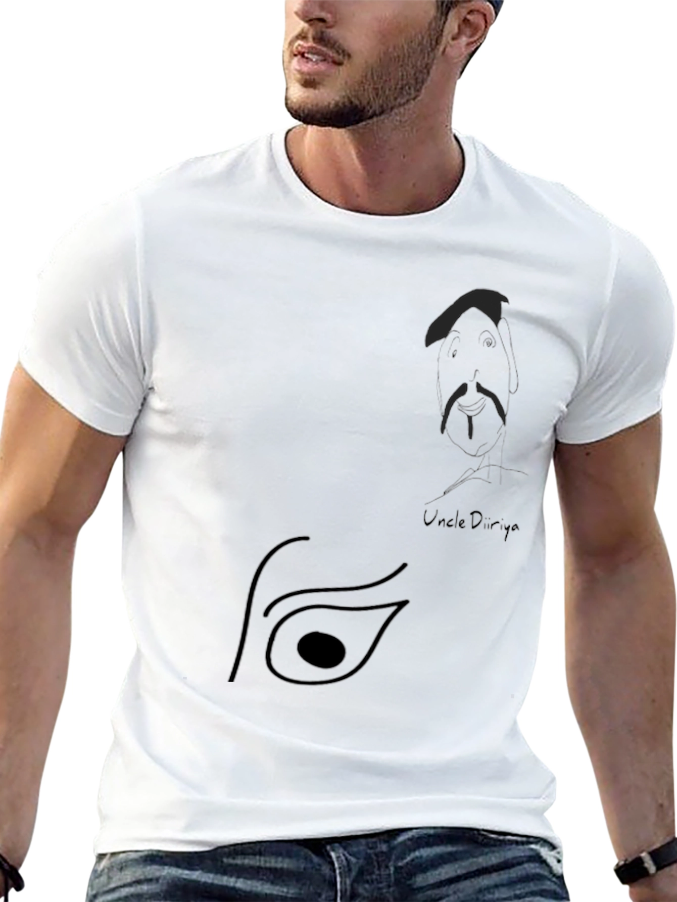 Unique Graphic Black T-Shirt - Uncle Dunya Design