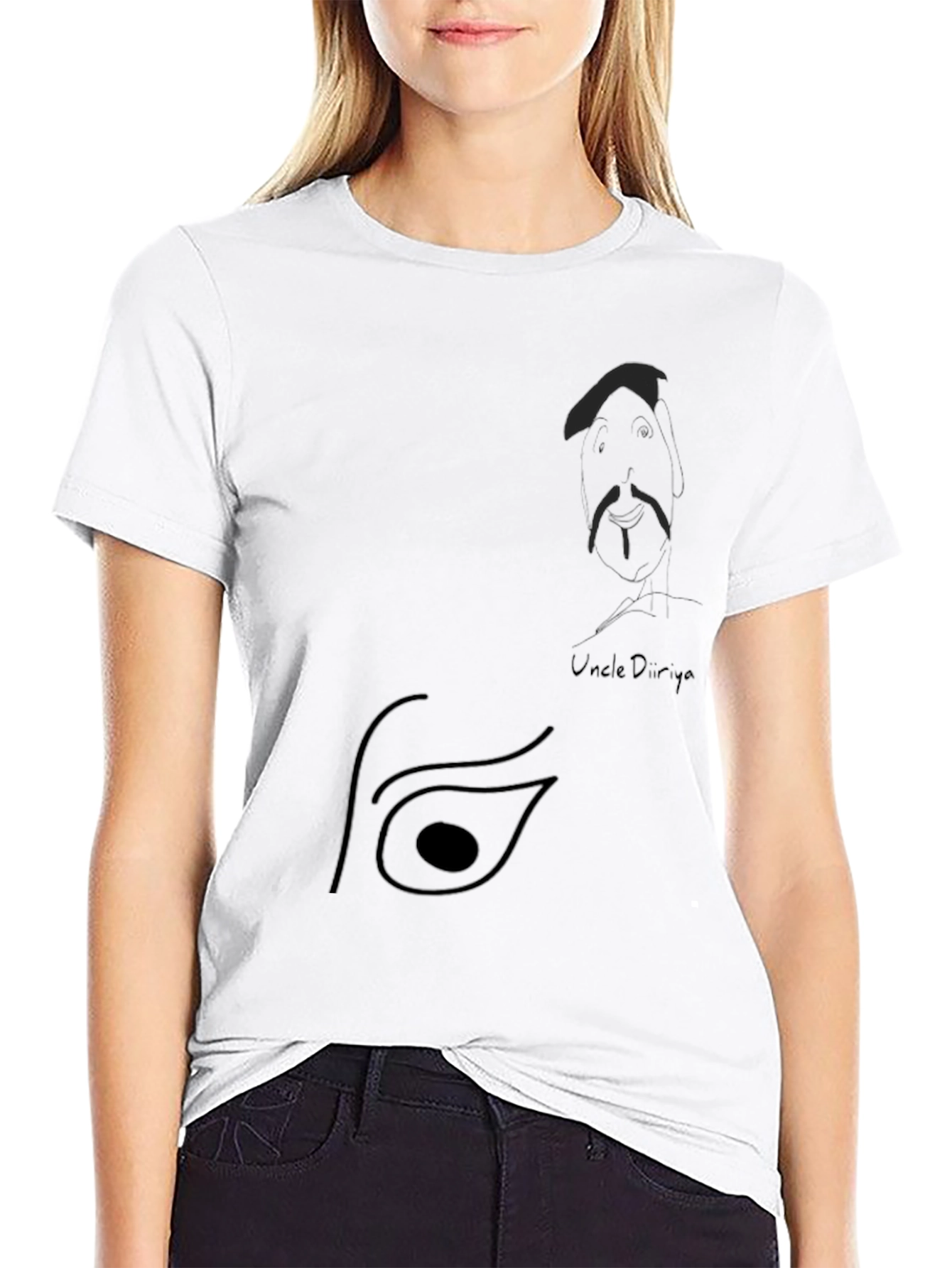 Unique Graphic Black T-Shirt - Uncle Dunya Design