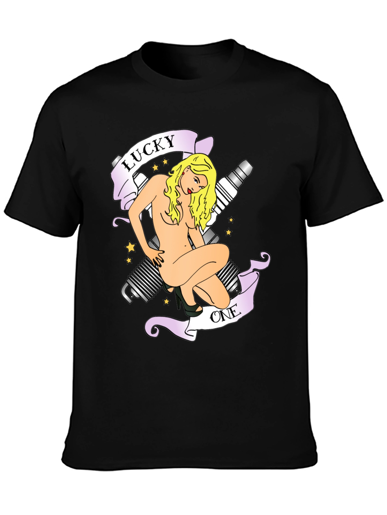 Lucky One Graphic Tee - Black