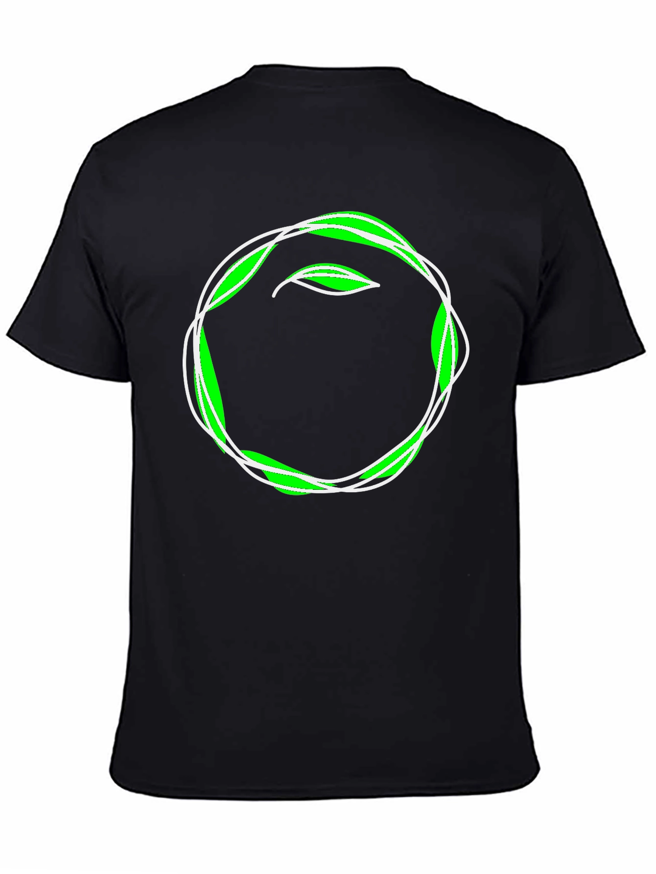 Leaf Circle Graphic Tee - Eco-Friendly Style