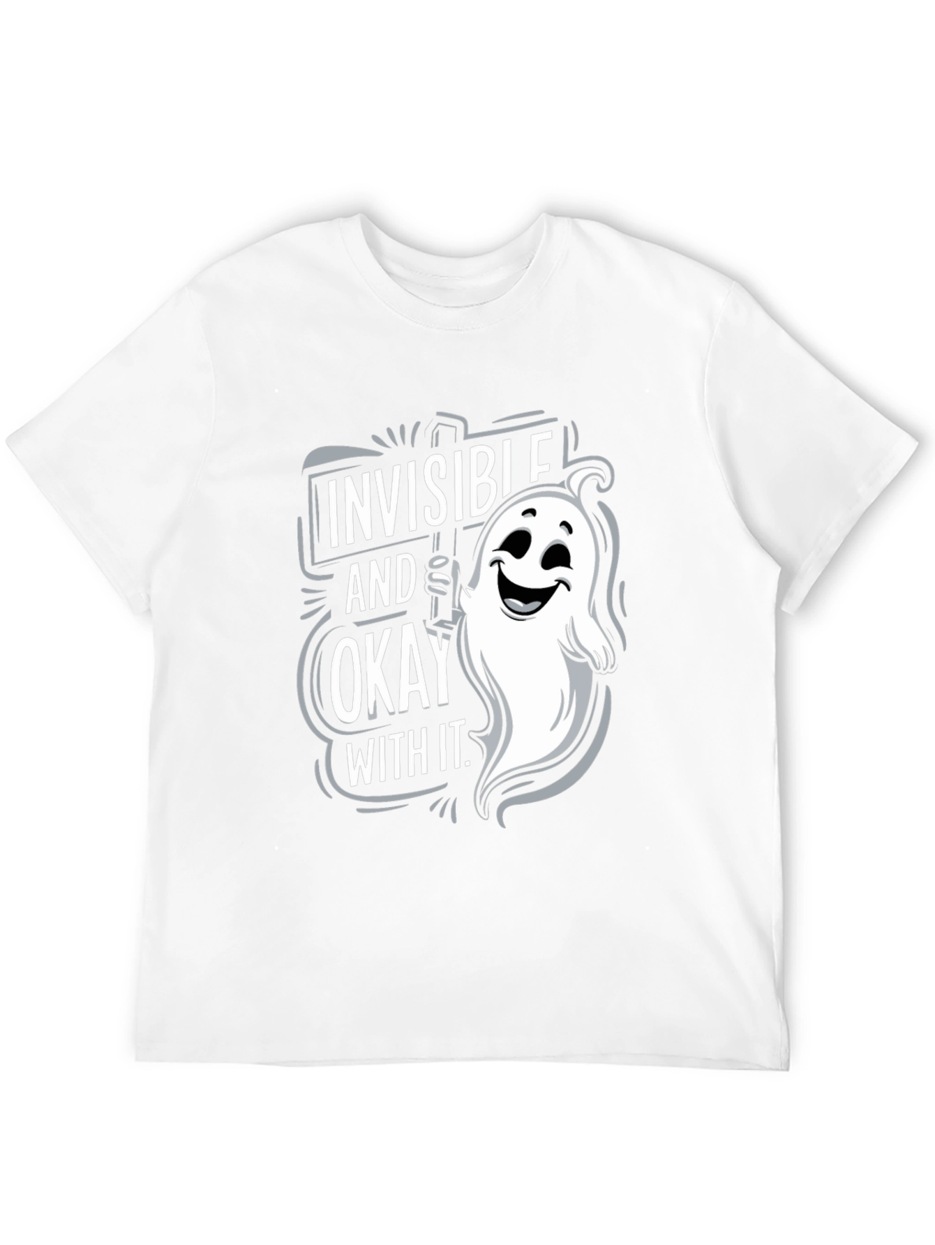 Invisible & Okay Ghost Graphic T-Shirt