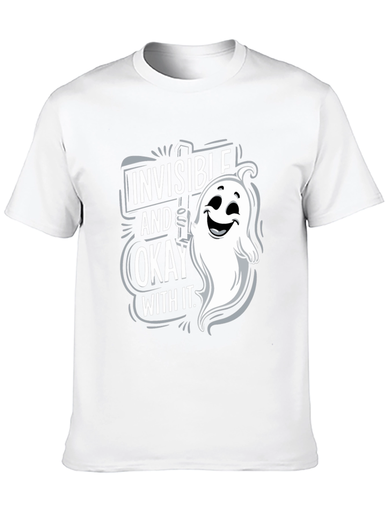 Invisible & Okay Ghost Graphic T-Shirt