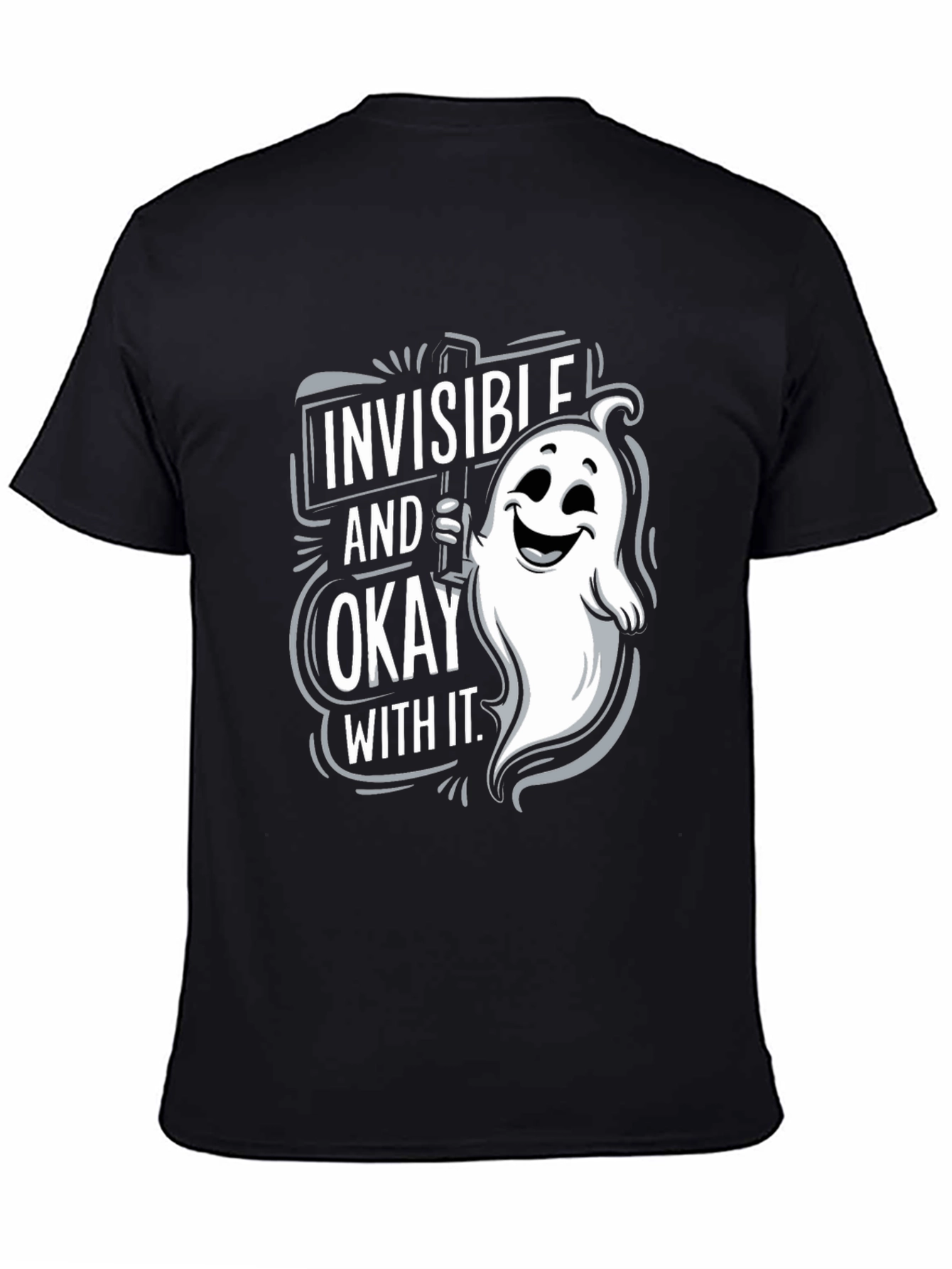Invisible & Okay Ghost Graphic T-Shirt