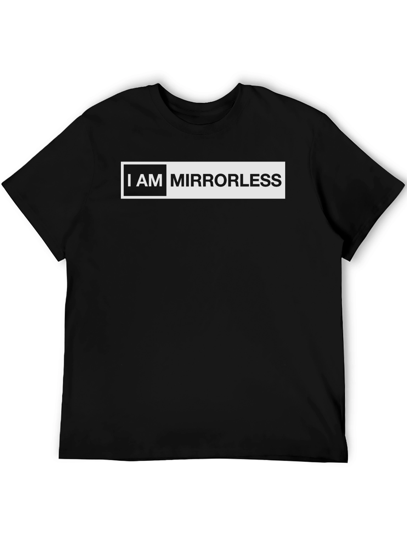 I AM MIRRORLESS Black Graphic T-Shirt
