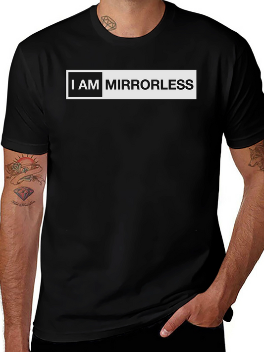 I AM MIRRORLESS Black Graphic T-Shirt