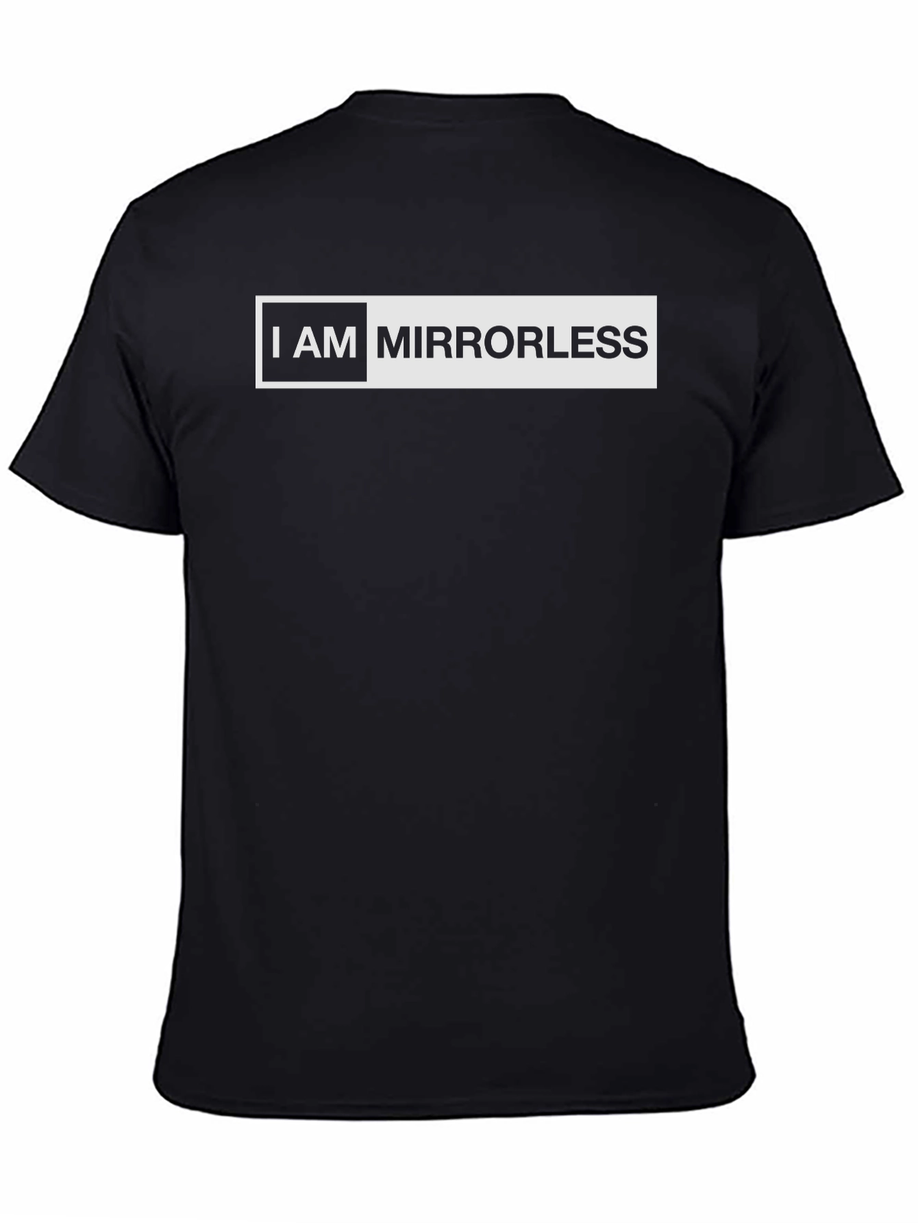 I AM MIRRORLESS Black Graphic T-Shirt