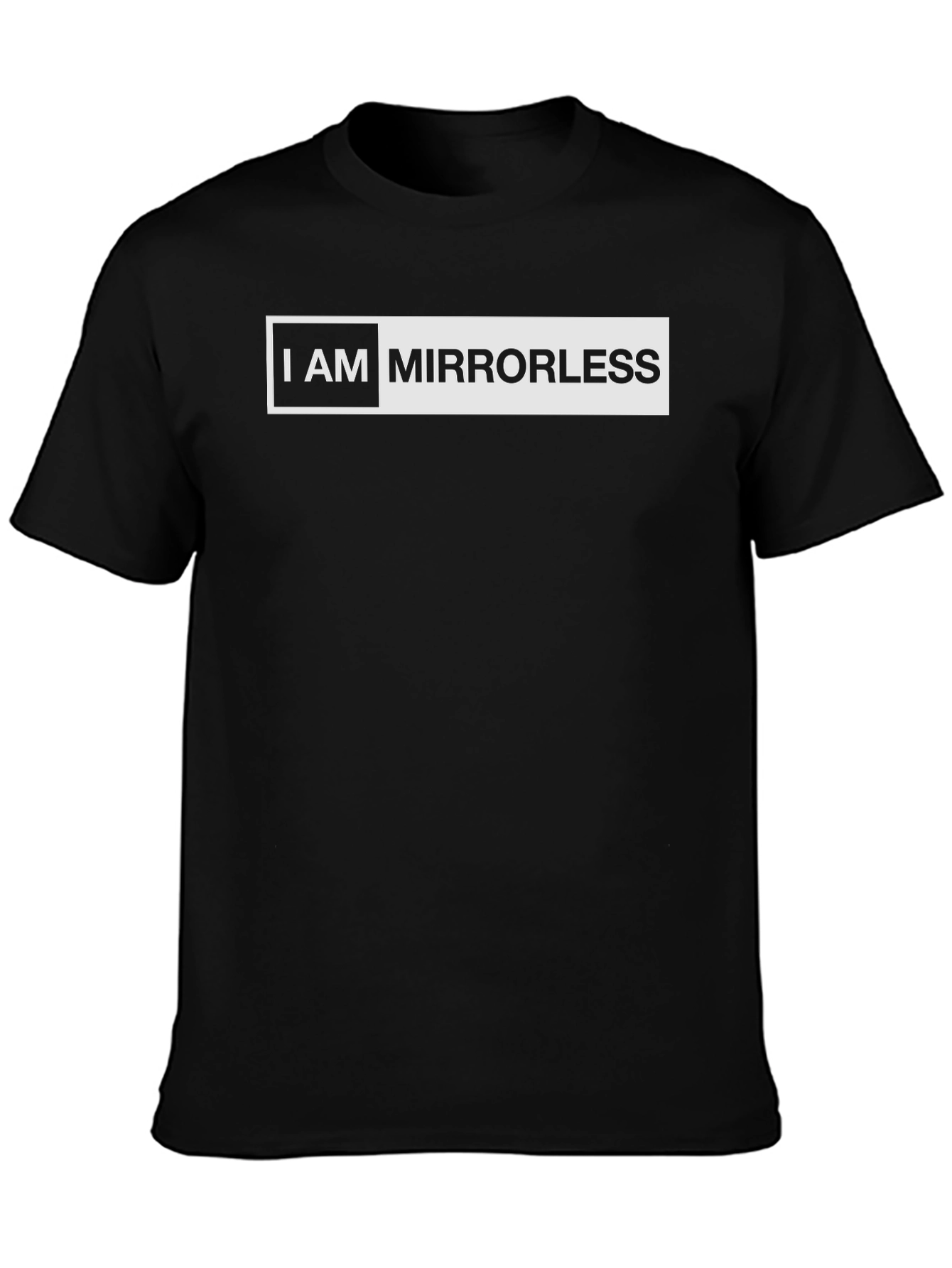 I AM MIRRORLESS Black Graphic T-Shirt