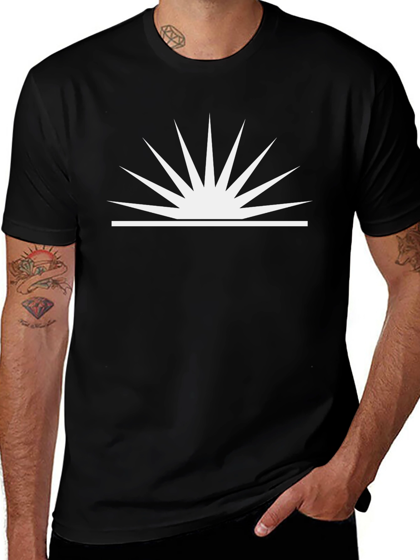 Sunrise Graphic T-Shirt - Black