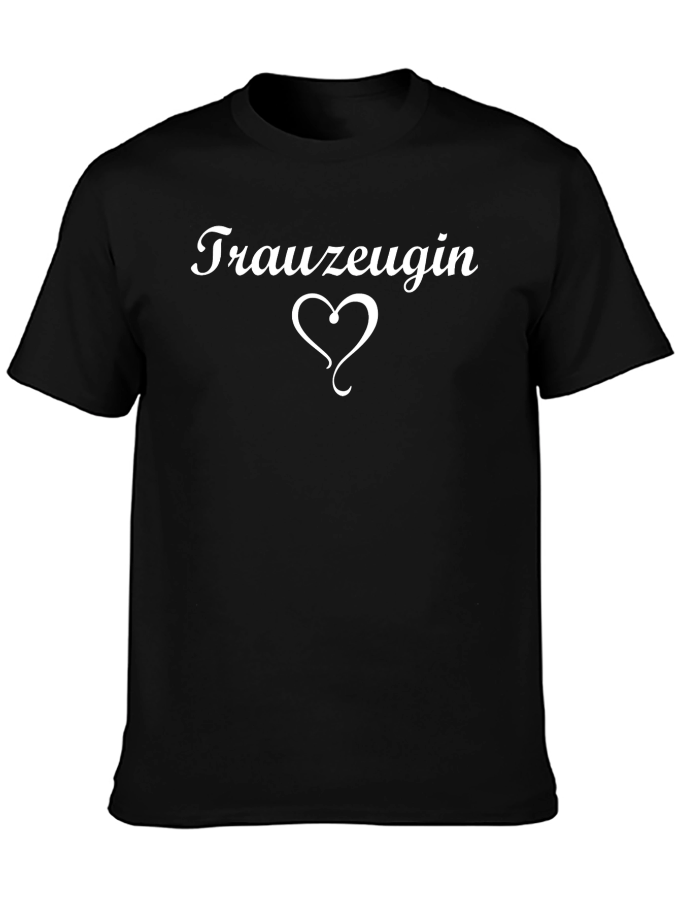 Trauzeugin Heart T-Shirt - Black