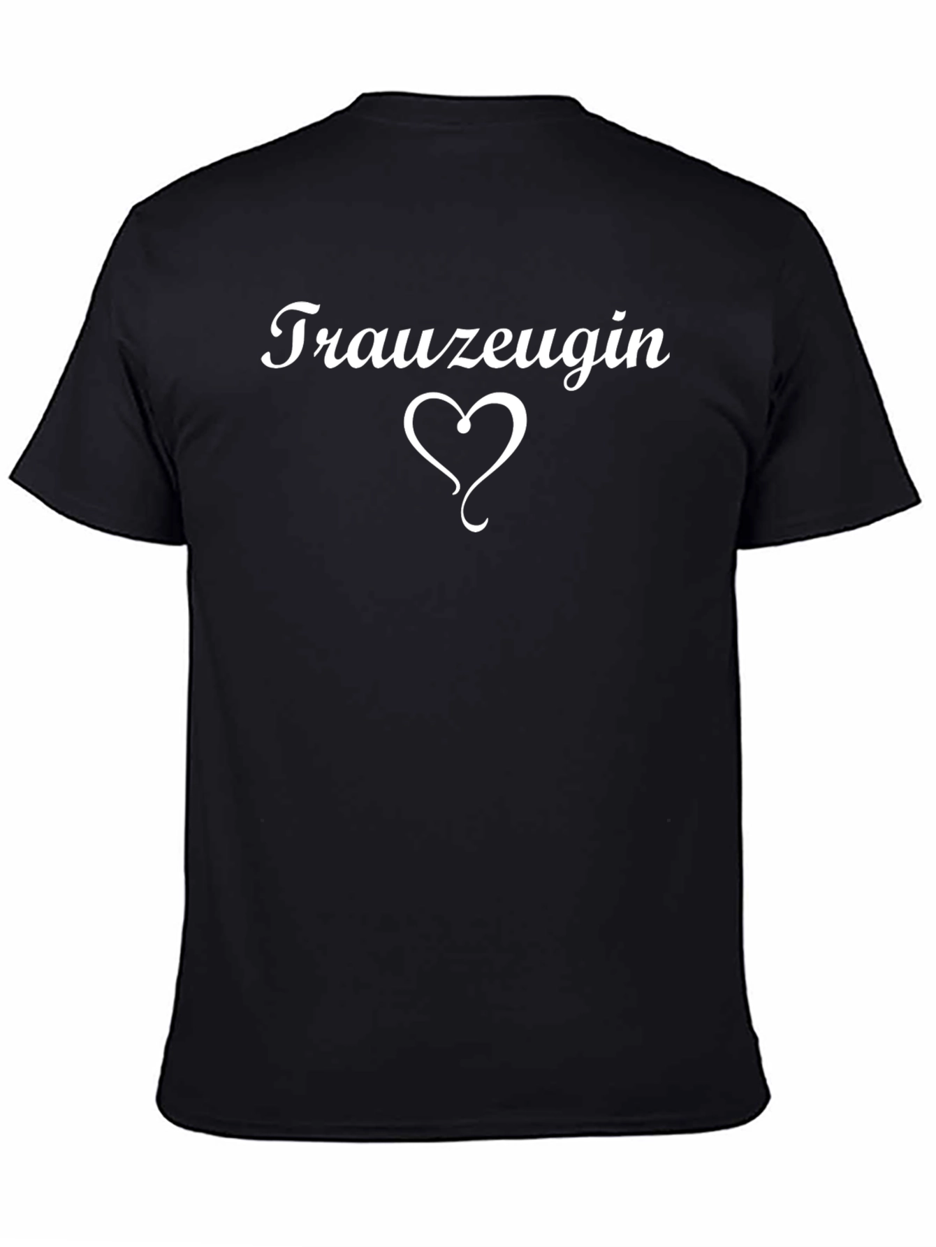 Trauzeugin Heart T-Shirt - Black