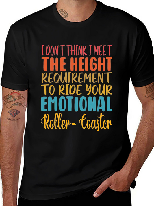Emotional Rollercoaster T-Shirt - Funny Graphic Tee