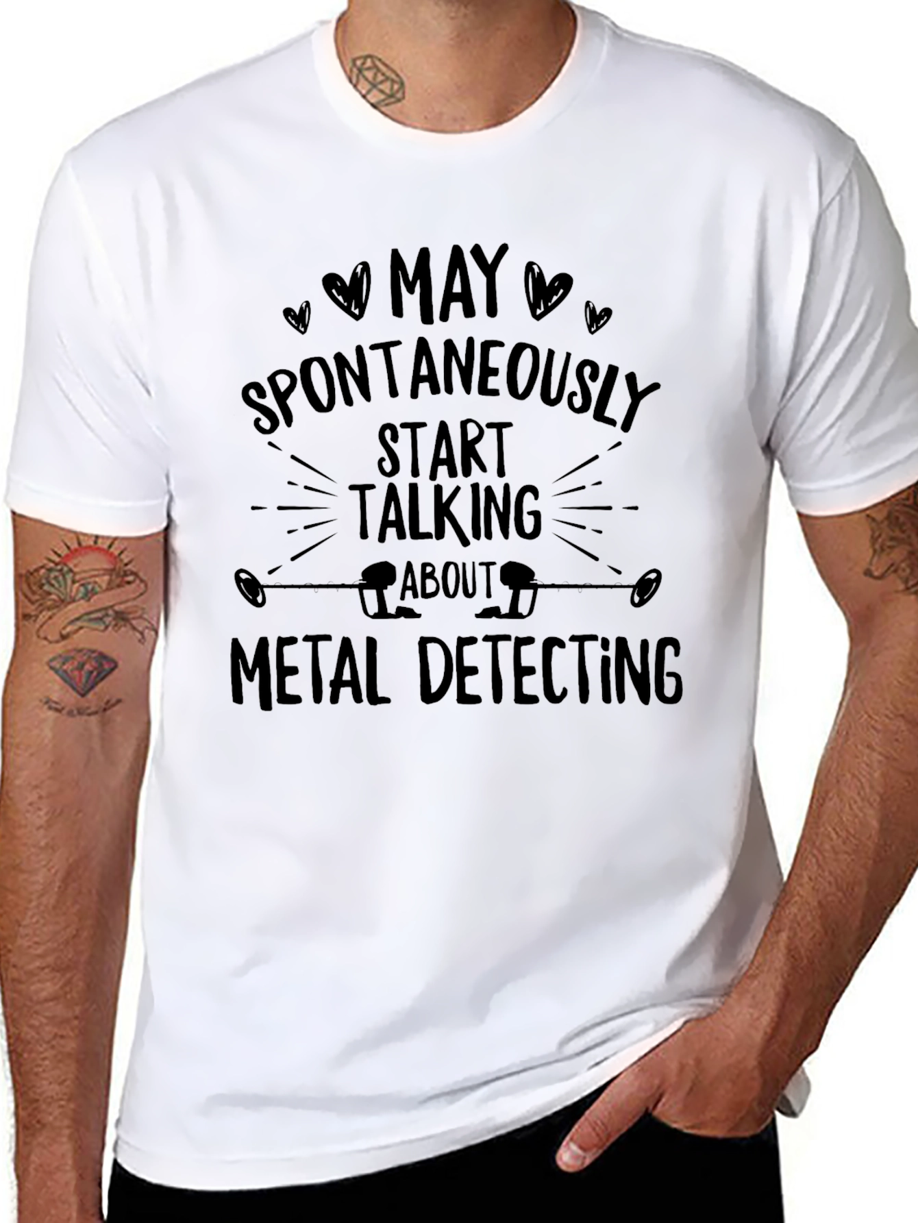 Metal Detecting T-Shirt: Spontaneously Start Talking