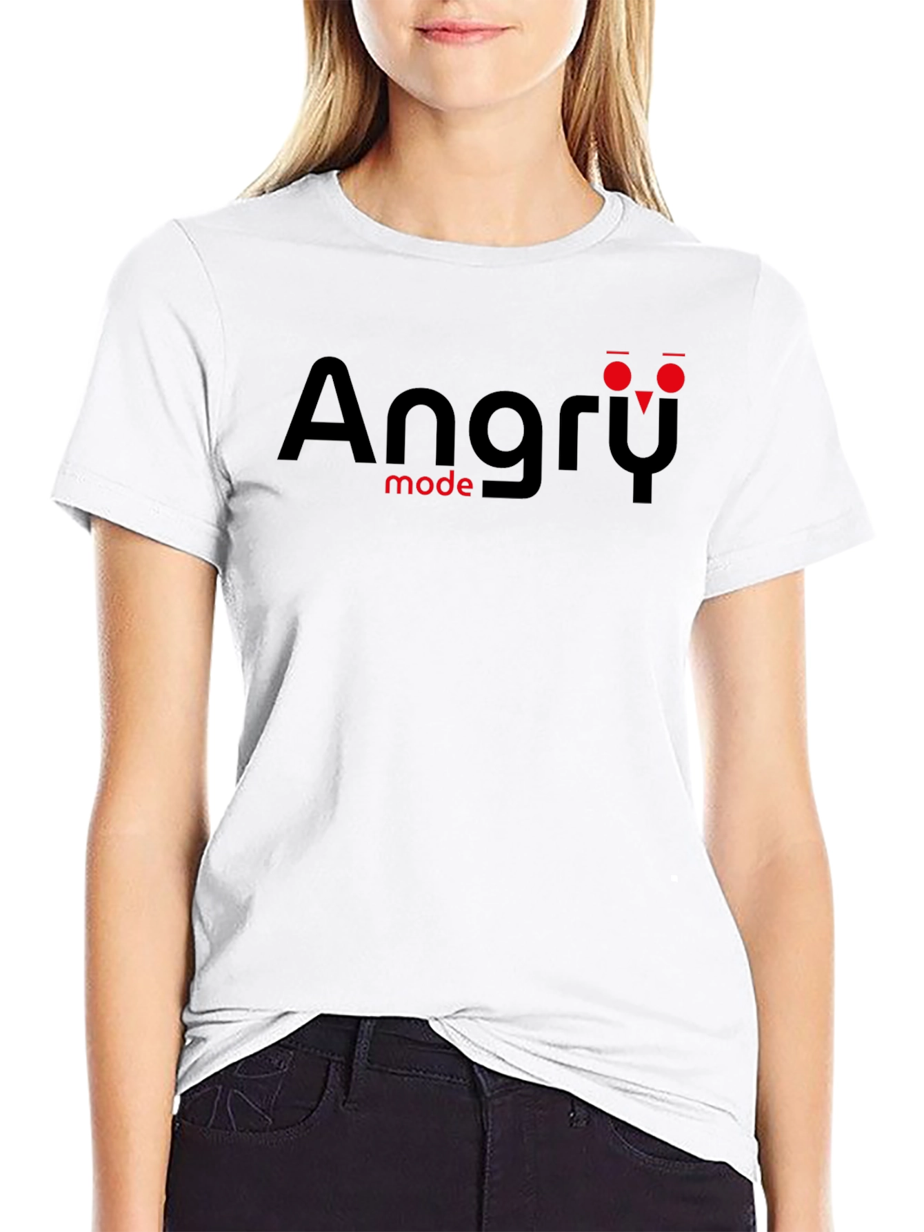 Angry Mode Graphic T-Shirt - Black