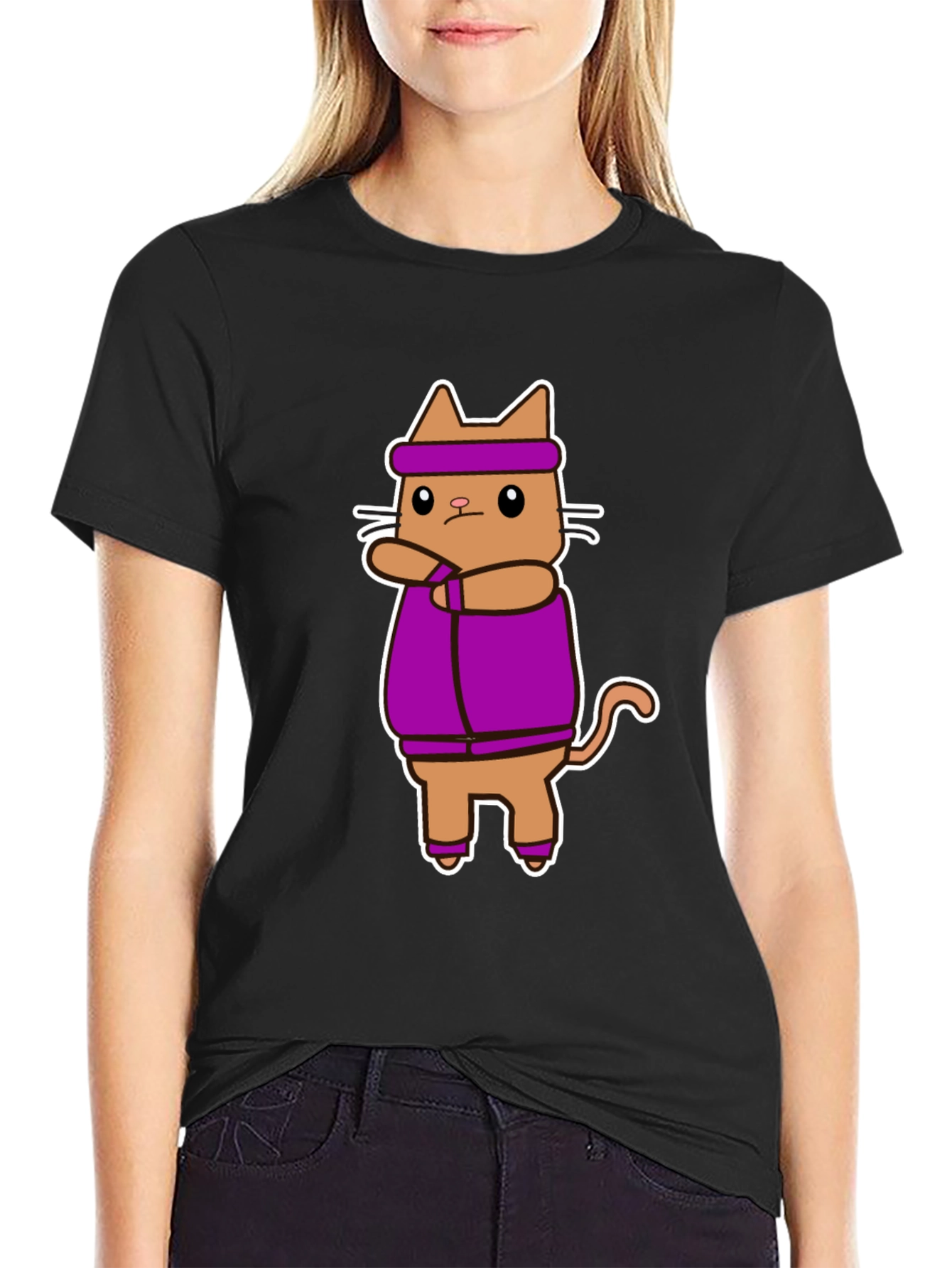 Workout Cat T-Shirt - Funny Gym Apparel