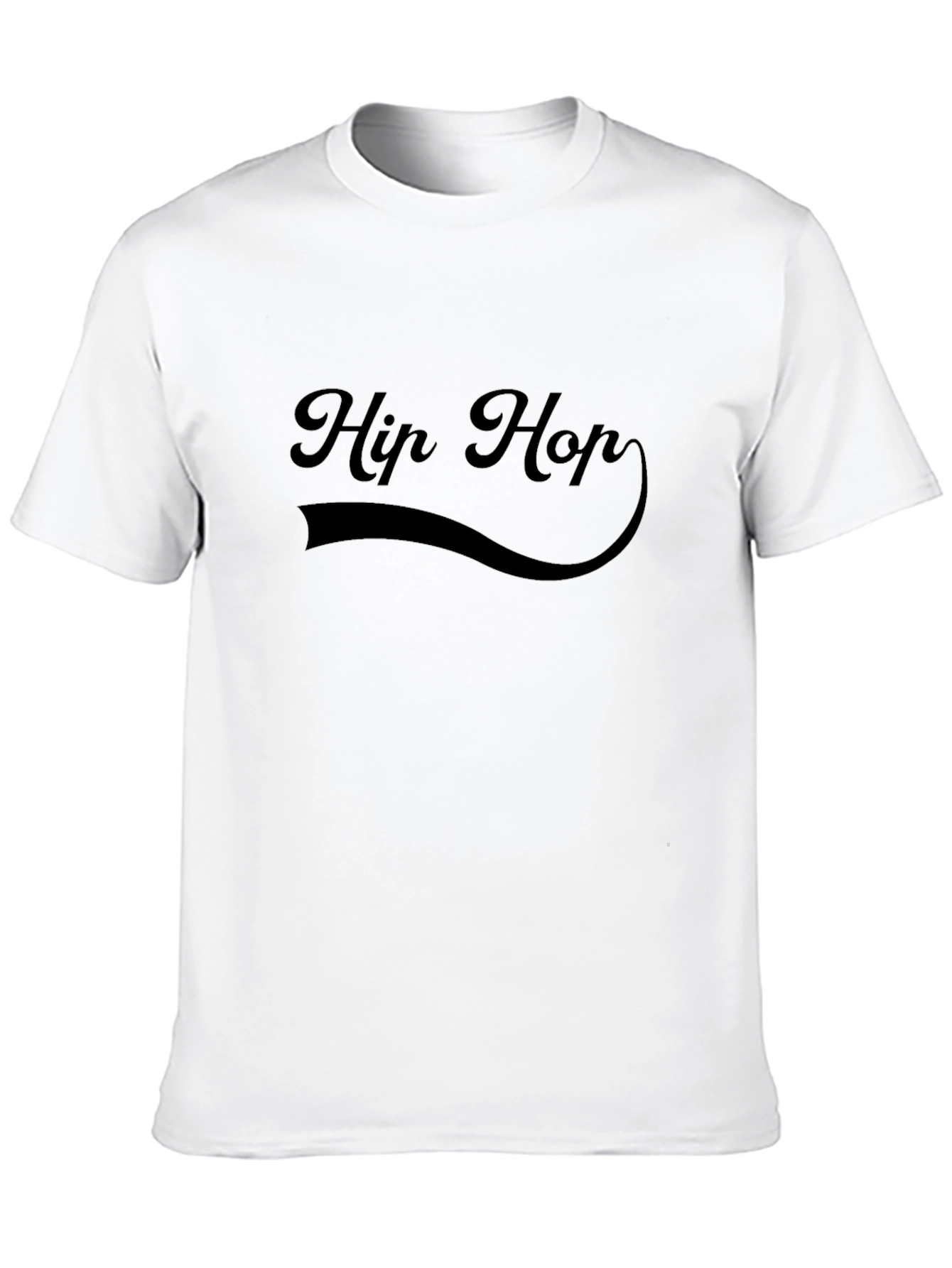 Black Hip Hop Graphic T-Shirt