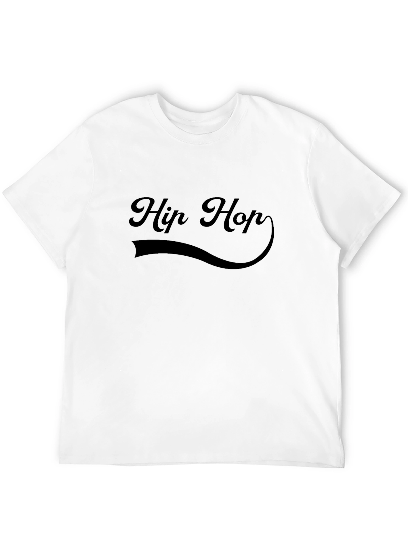 Black Hip Hop Graphic T-Shirt