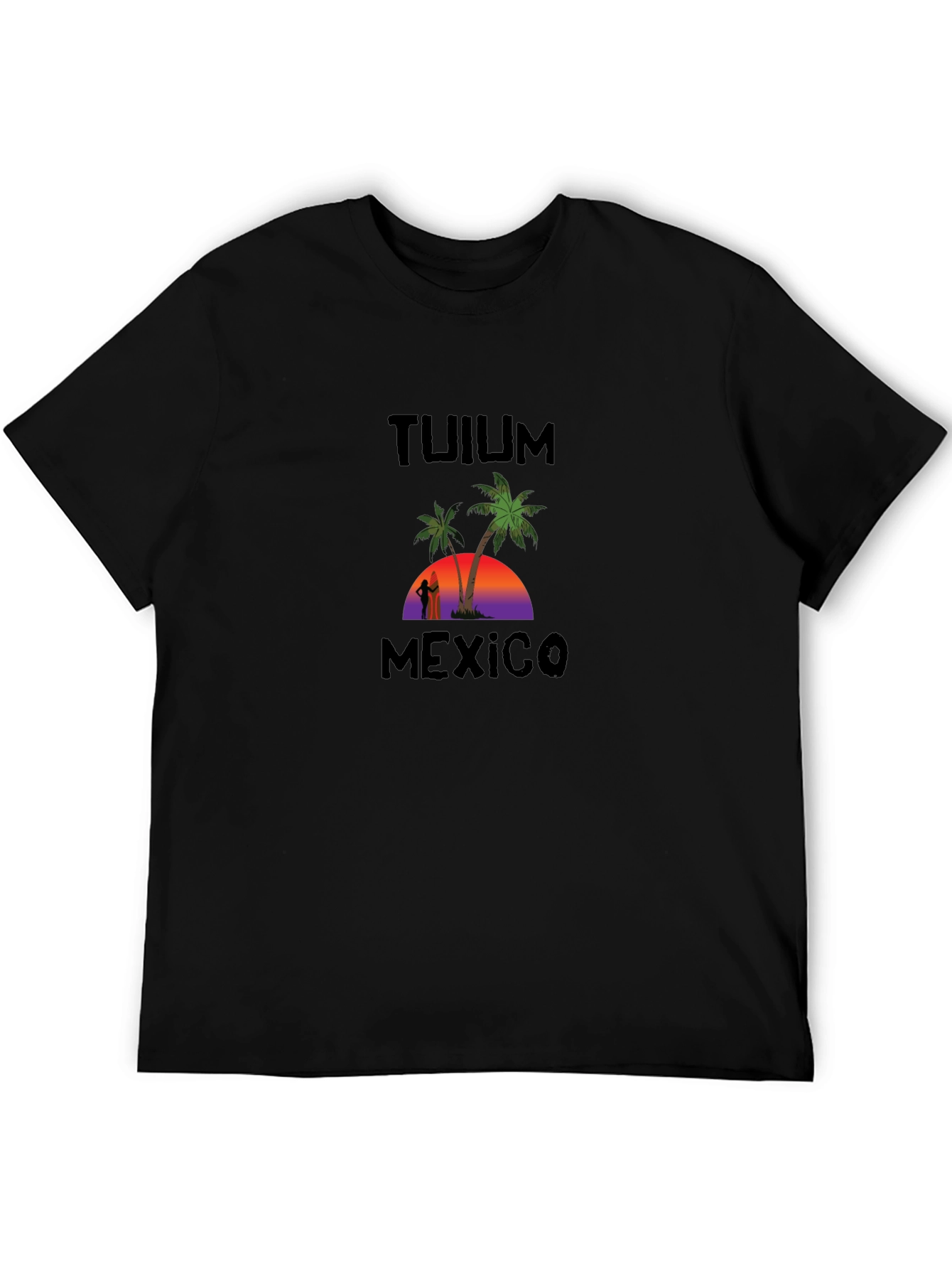 Tulum Mexico Palm Tree Graphic T-Shirt