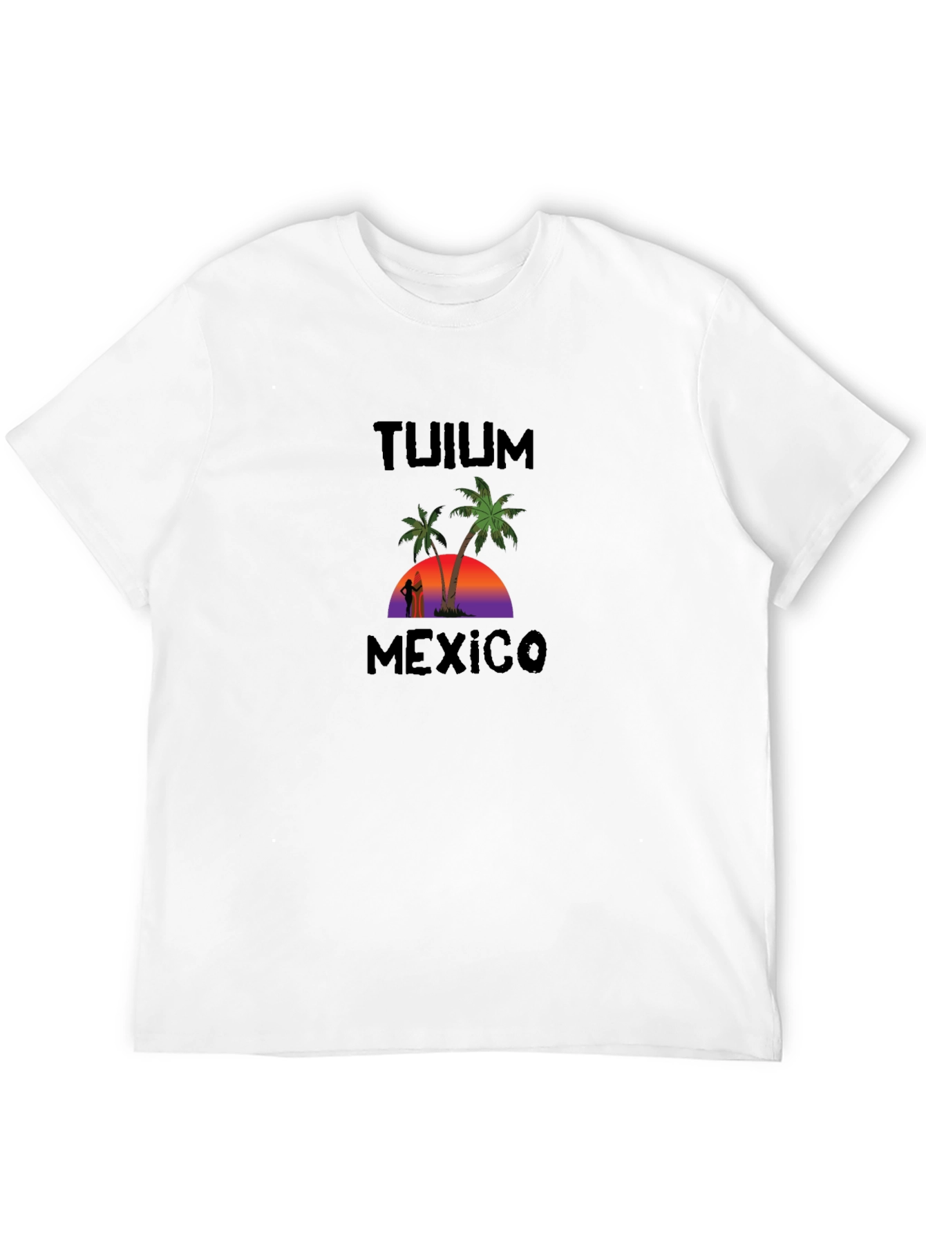 Tulum Mexico Palm Tree Graphic T-Shirt