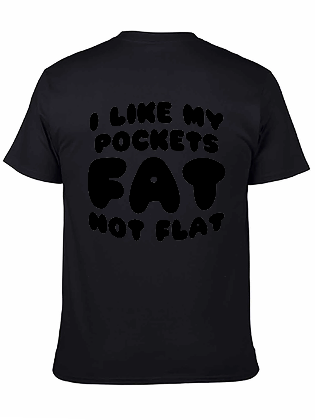 Fat Pockets Graphic Tee - Mens Black T-Shirt