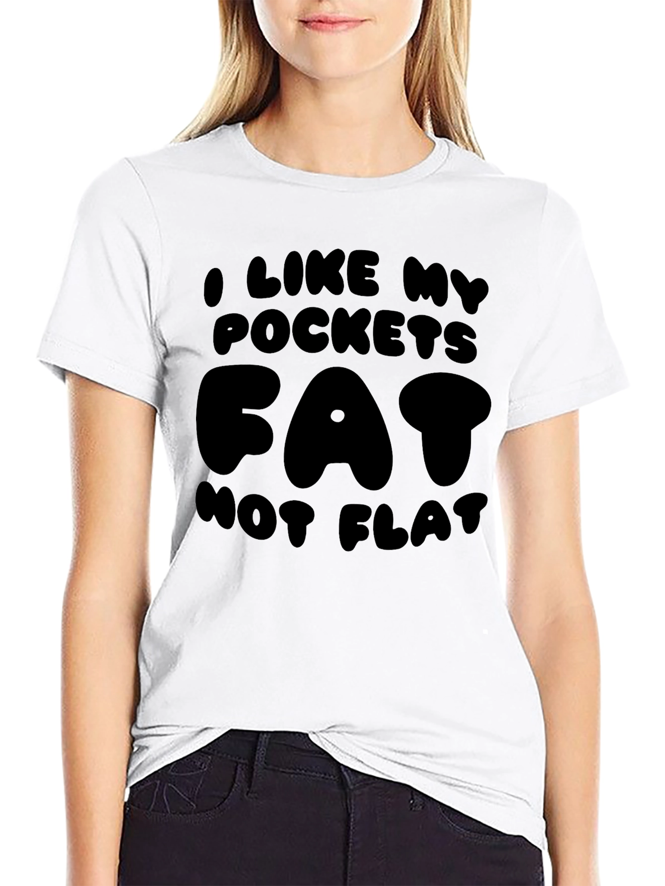 Fat Pockets Graphic Tee - Mens Black T-Shirt