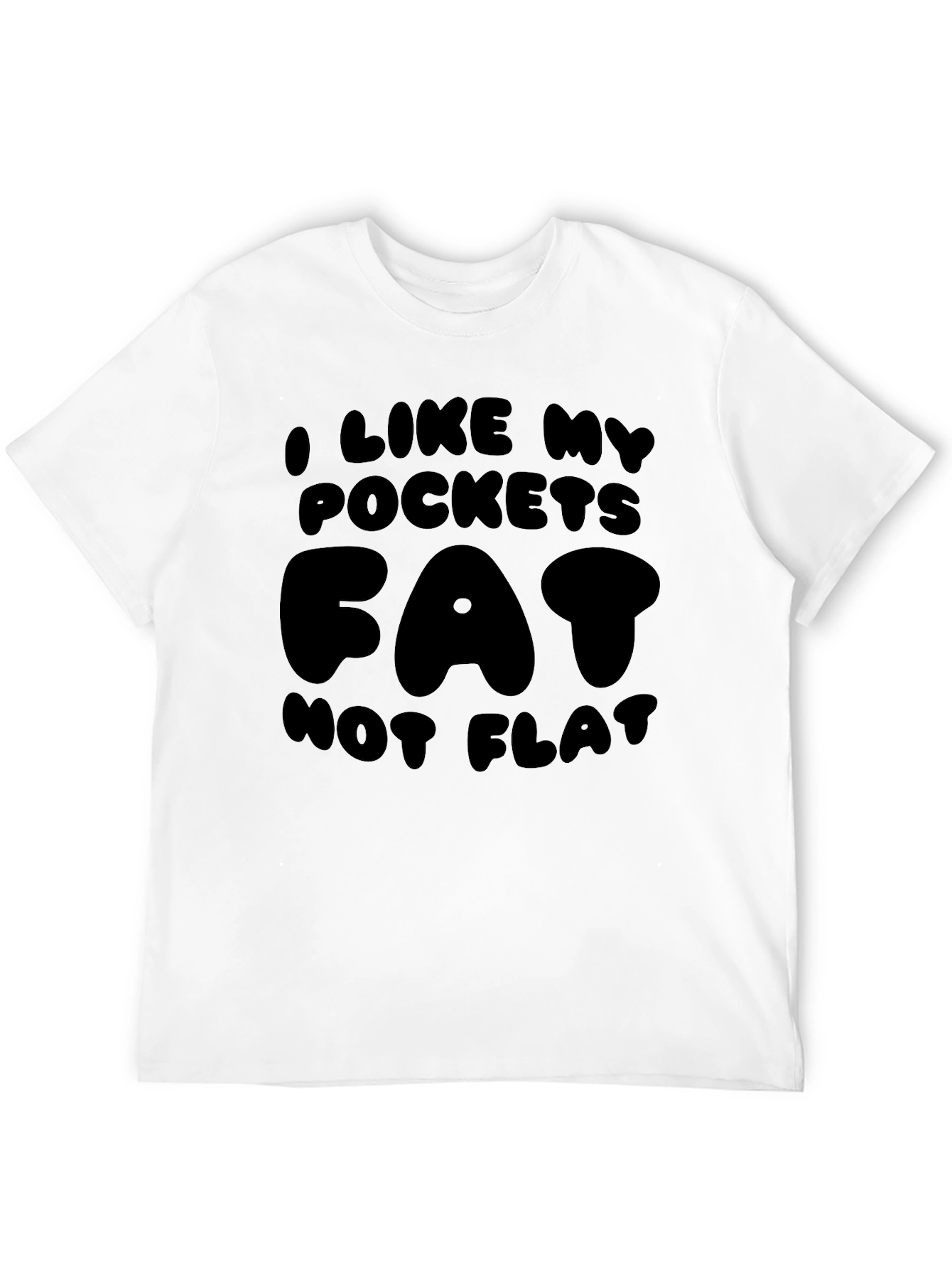 Fat Pockets Graphic Tee - Mens Black T-Shirt